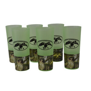 Duck Commander Green Tumbler Uncle Si's Tea Cup 16 oz Lot of 6